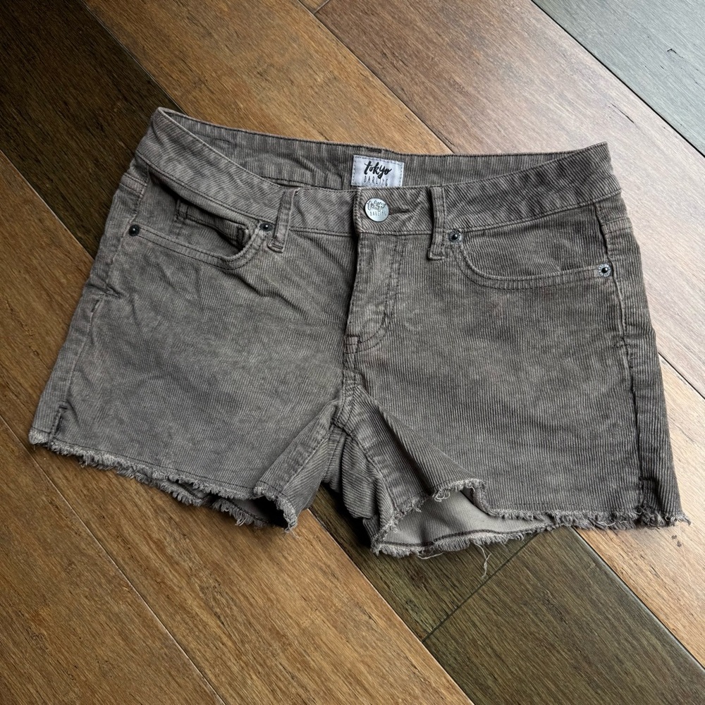 Brown Corduroy Shorts
